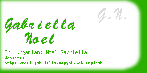 gabriella noel business card